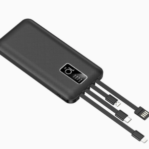 Ultra-Thin Power Bank with Built-In Four Wires 20,000 MAh