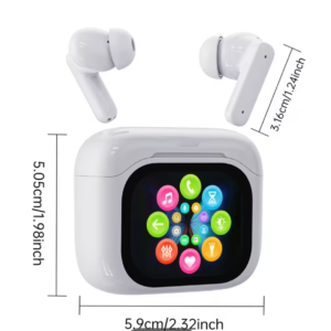 True Wireless Earbuds, ANC+ENC Noise Cancellation, LCD Touch Screen