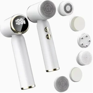 Facial Cleansing Brush with 6 Interchangeable Heads