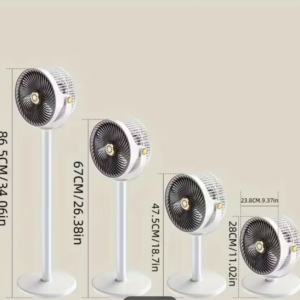 5-in-1 Adjustable Height Household Floor Fan with 5-Speed Settings
