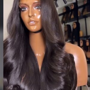Luxury Body Wave HD Lace Wig – Natural Black